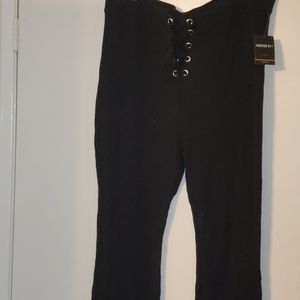 Forever 21 Ribbed Knit Flair Pants